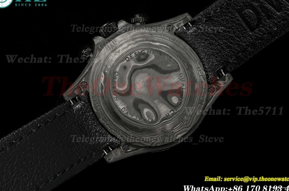 40mm Carbon Diw Dial Daytona N6F Black Skeleton NY DD4801 0127
